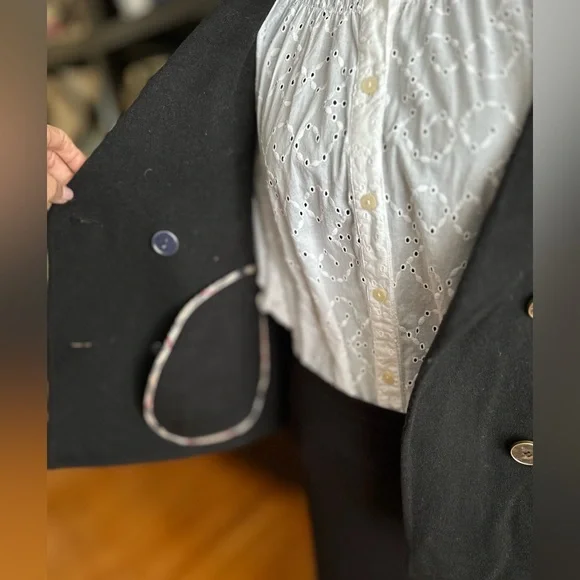 Double-Breasted Wool Peacoat - Picture 4 of 6